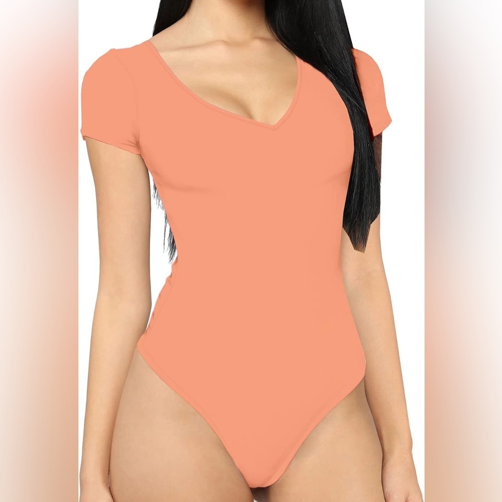 Wonderly orange peachy bodysuit